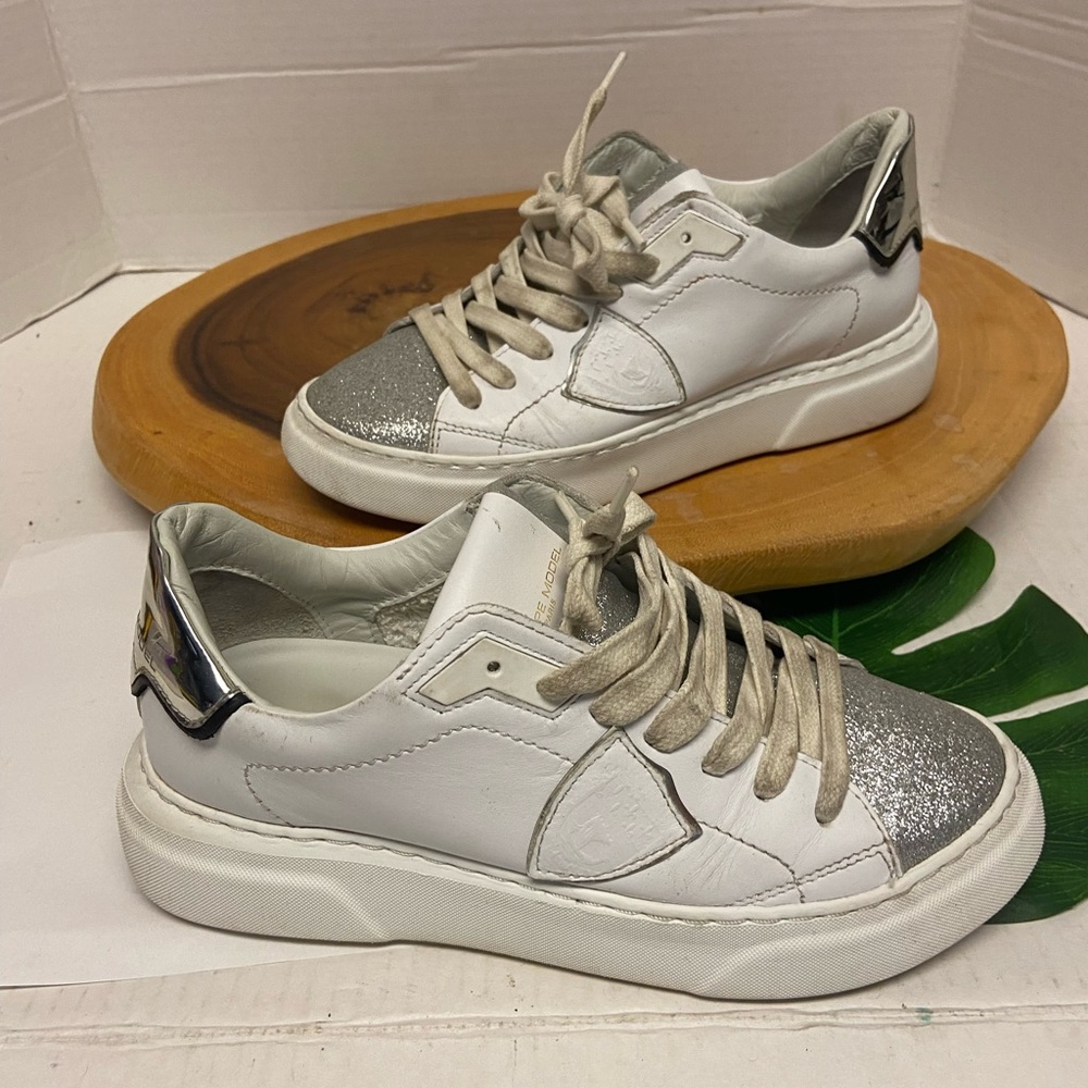 Philippe Model PARIS Crest Leather Sneakers